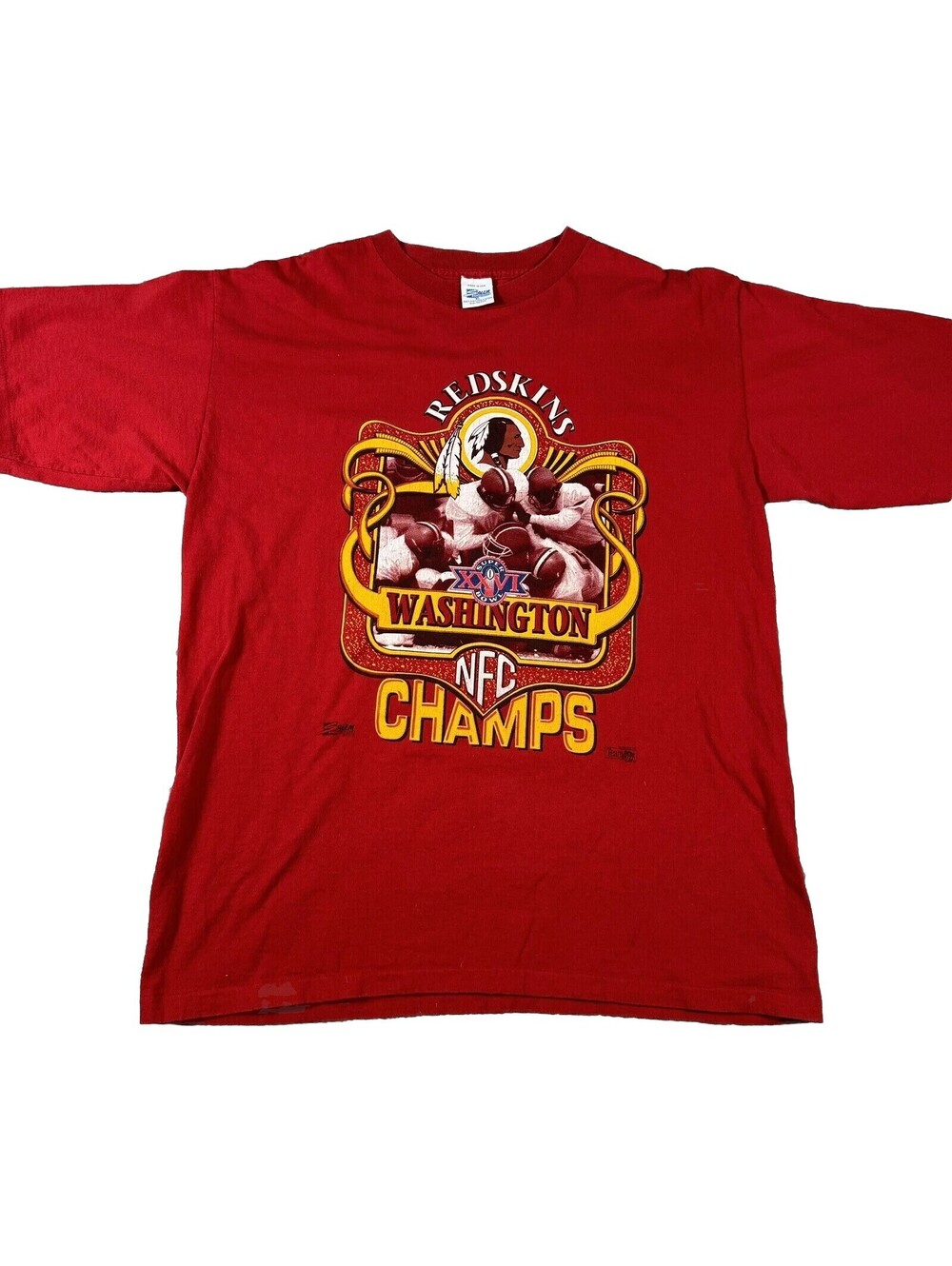 Washington Redskins Shirt 1992 Super Bowl Single Stitch USA Made NFL Commanders